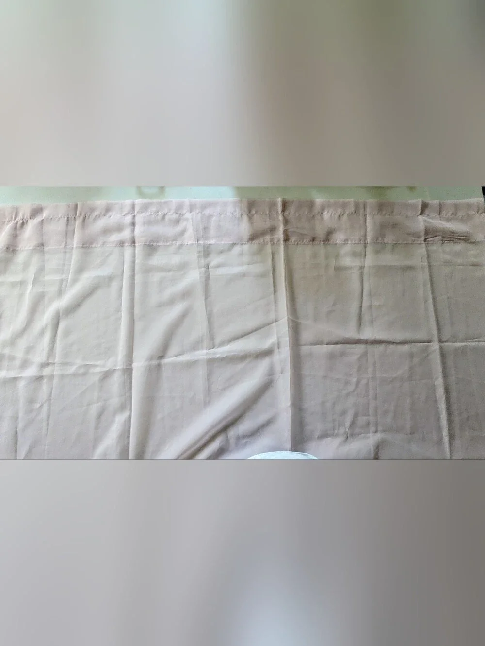 Voile Pale Lilac Sheer Curtains, Translucent Fabric. Rod Pocket. 2 Panels.